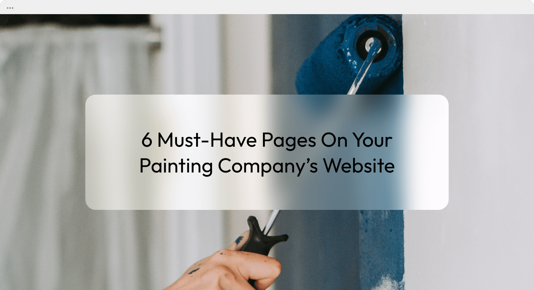 painting company website examples