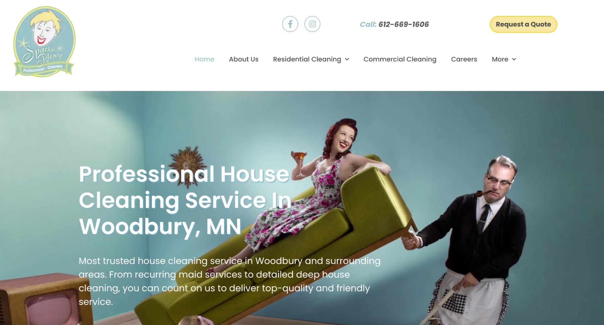 Minnesota Home Service Brands - Sparkle Plenty Cleaning Website